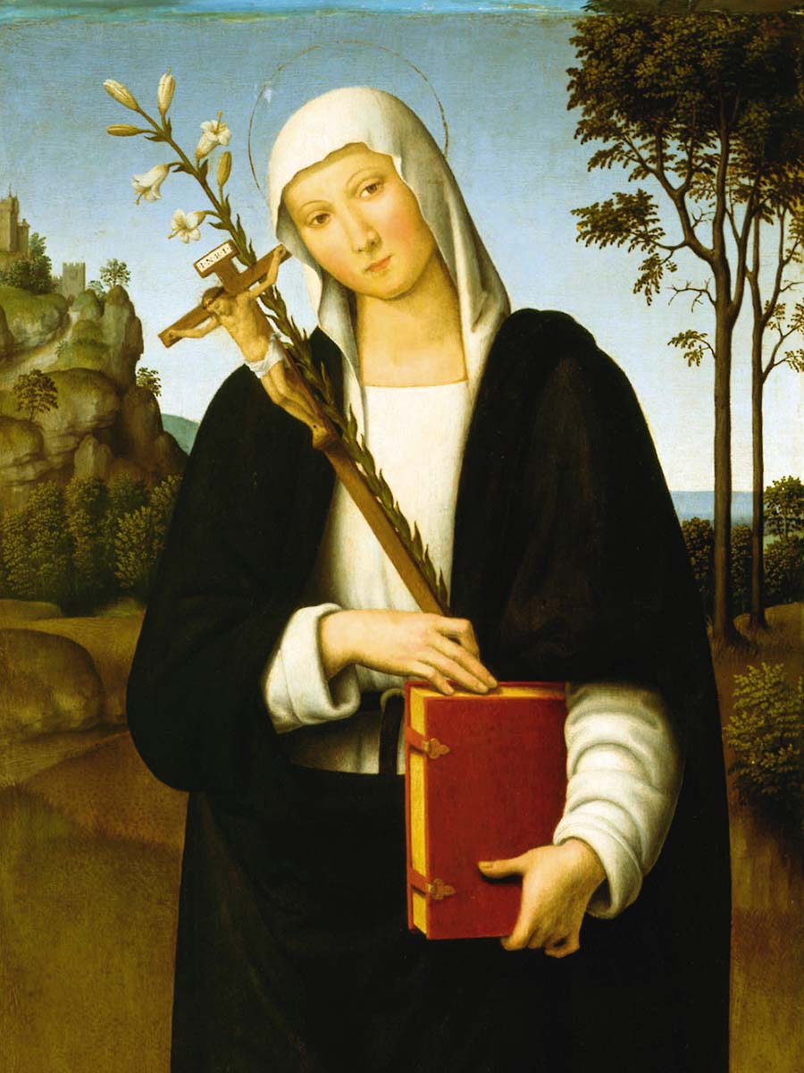 Lo Spagna (1450–1528): Die Heilige Katharina von Siena, 1515.