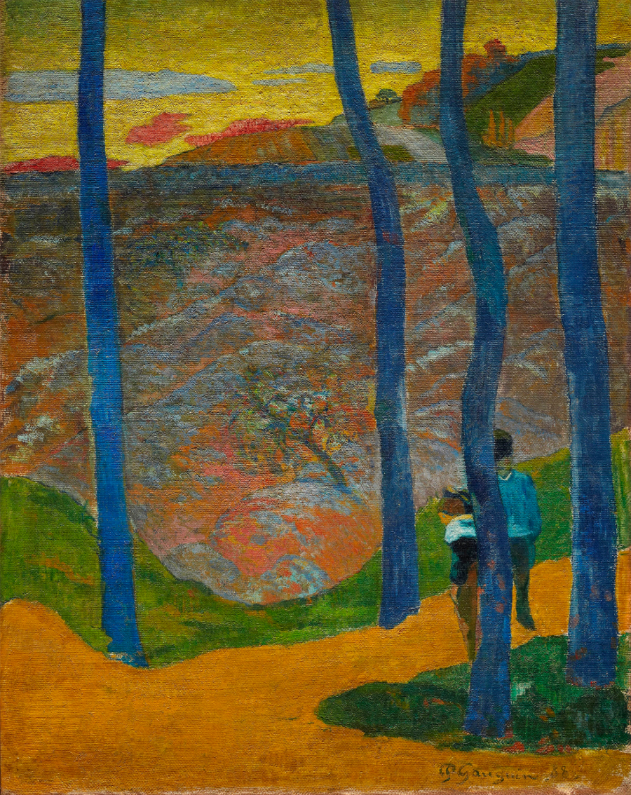 Paul Gauguin (1848–1903) Die blauen Bäume. Deine Zeit wird kommen, meine Schöne, 1888