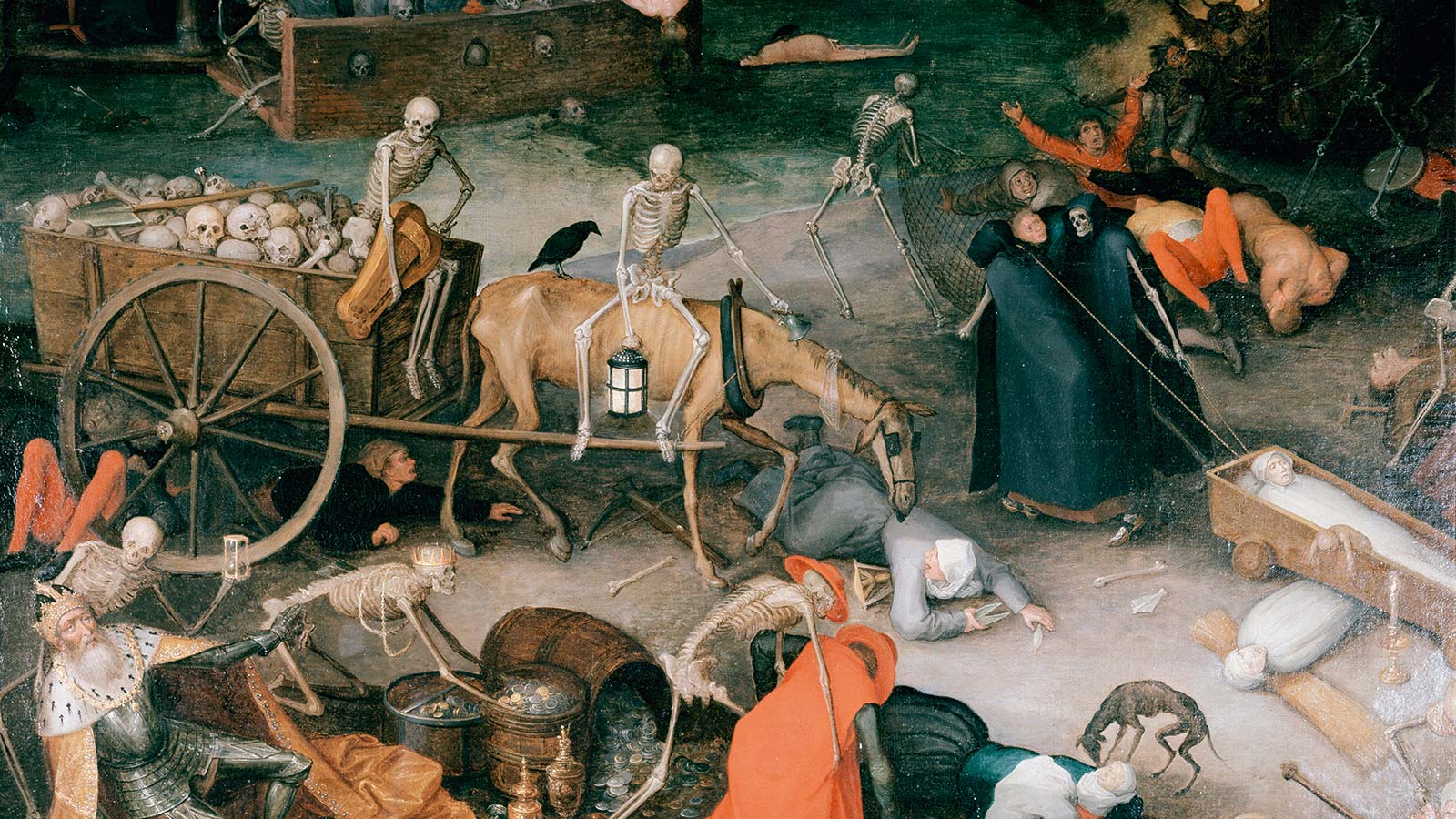 Jan Brueghel d. Ä. (1568–1625): „Triumph des Todes“ (Ausschnitt), 1597.