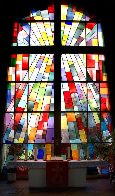 Kirchenfenster Berlin-Gesundbrunnen von Otto Bartning