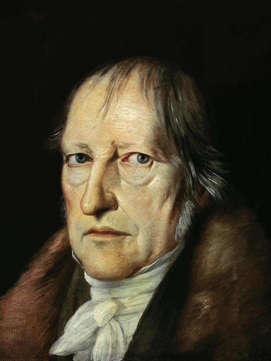 Georg Wilhelm Friedrich Hegel (1770 – 1831) in seinen letzten Lebensjahren von einem unbekannten Künstler (Berlin-Dahlem, Staatliche Museen).