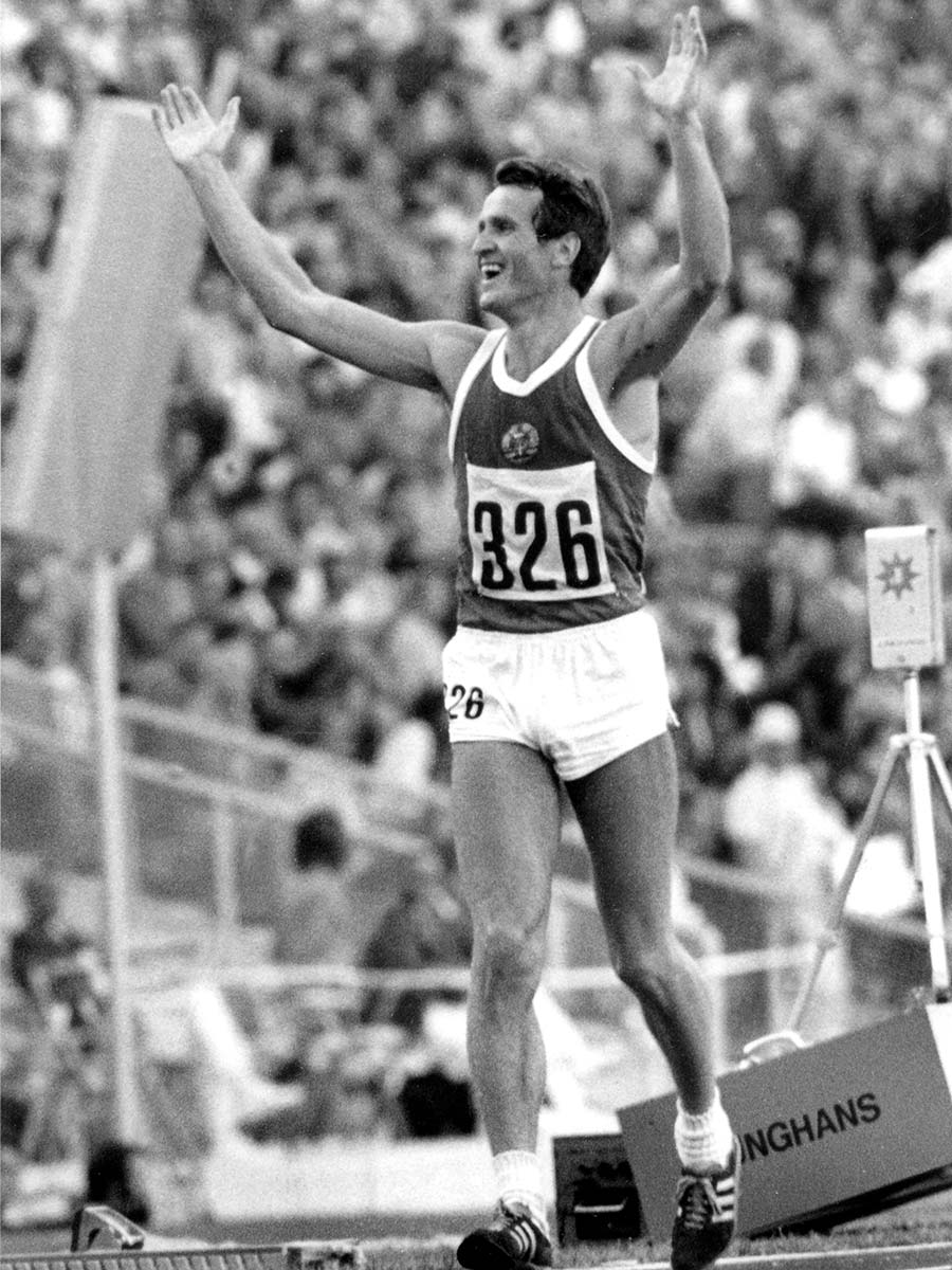 Im Ziel bei den Olympischen Spielen in München 1972.