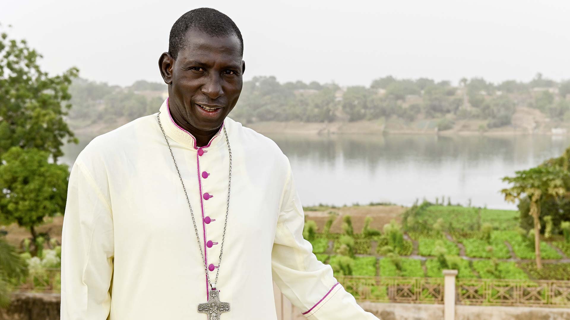Gastgeber ist Jonas Dembélé, der Vorsitzende der katholischen Bischofskonferenz von Mali