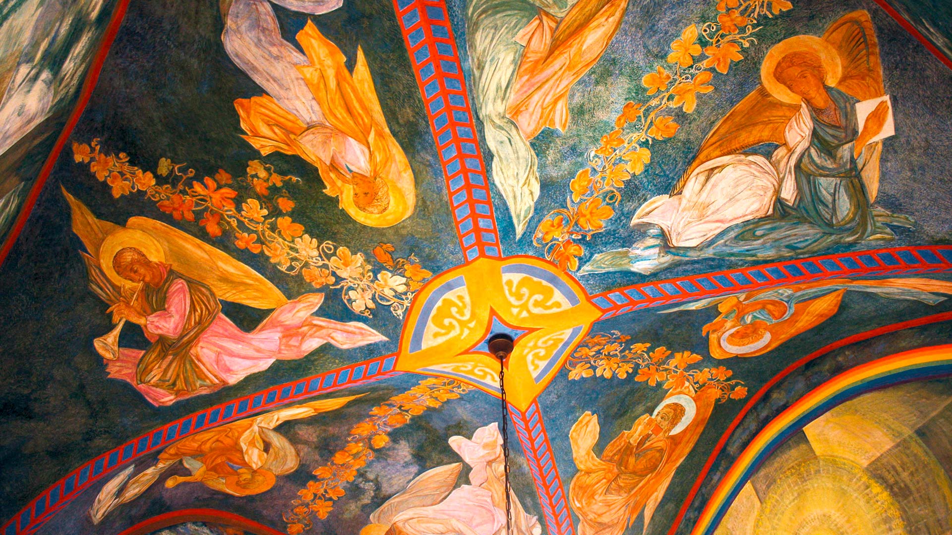 Das Deckengemälde in der Privatkapelle des Tallinner Erzbischofs Urmas Viilma.