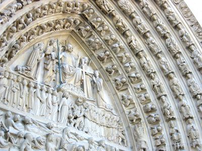 Das "Weltgerichtsportal" von Notre Dame in Paris