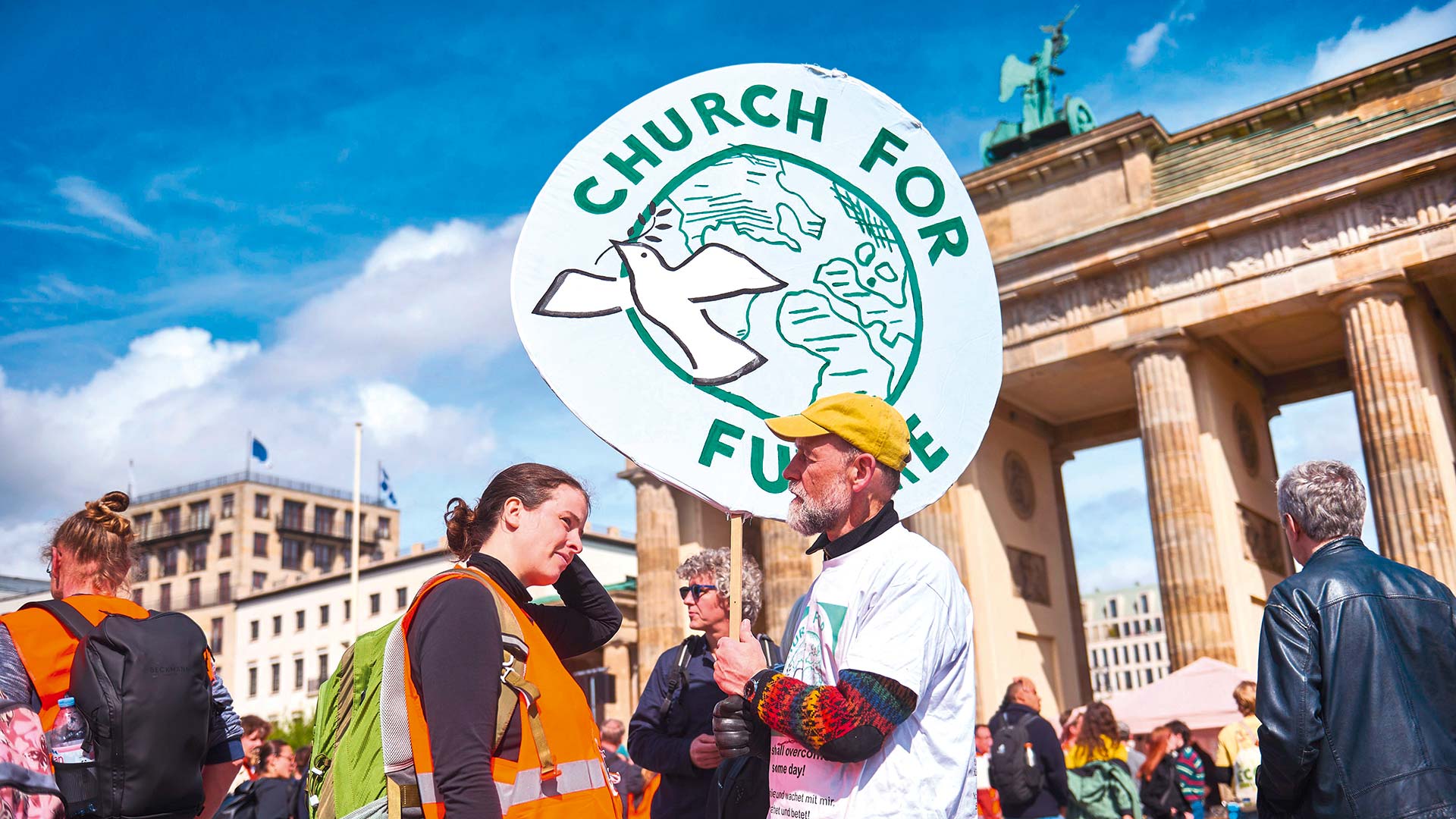 Demonstration für den Klimaschutz im April 2023 in Berlin: „Christliche Lebenspraxis geht auf die Straße.“