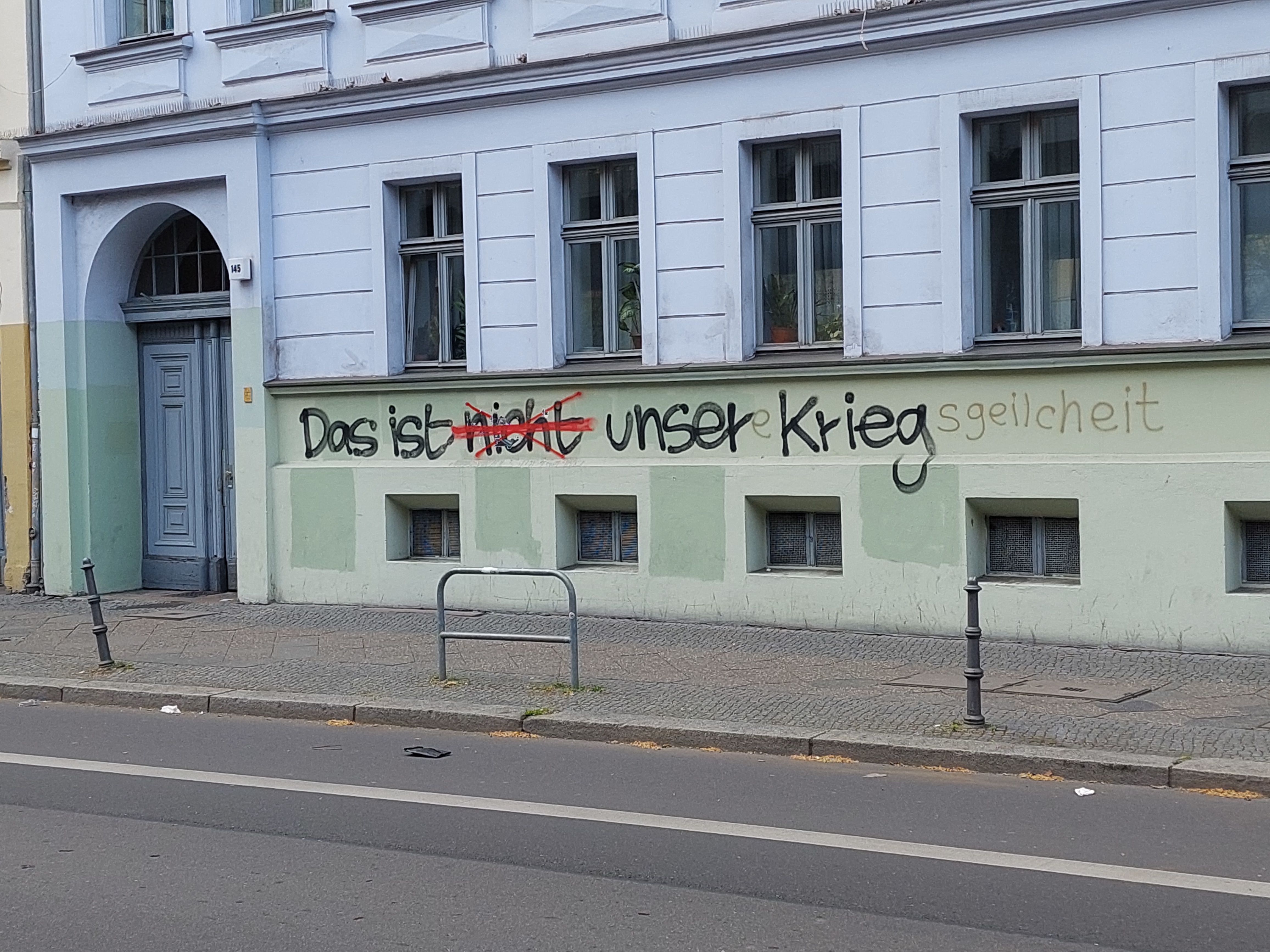 Graffito in Berlin-Kreuzberg im April 2023