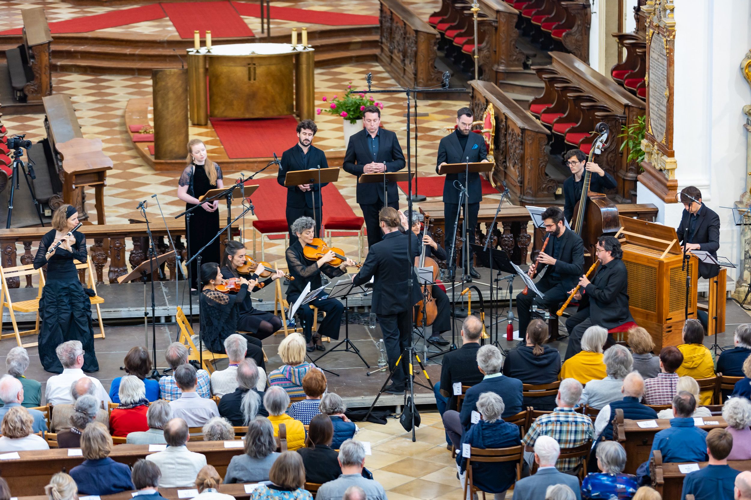Das Ensemble Alia Mens am 29.5.2023 in der Unserer Lieben Frau am Kornmarkt, Regensburg.