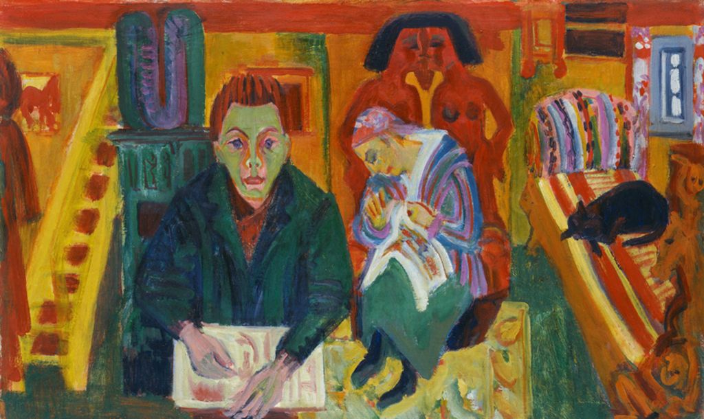 Ernst Ludwig Kirchner (1880–1938) Das Wohnzimmer, 1923 Öl auf Leinwand, 90 x 150 cm Hamburger Kunsthalle © Hamburger Kunsthalle / bpk Foto: Elke Walford