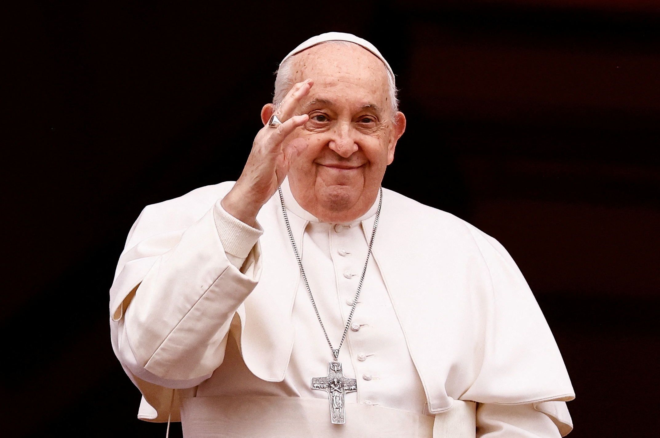 Papst Franziskus beim traditionellen Weihnachtssegen „Urbi et Orbi“ (25.12. 2023).
