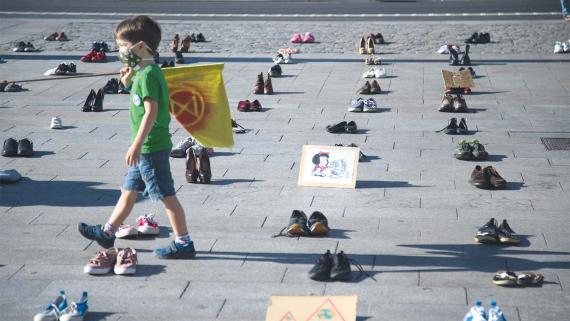 Demo für mehr Klimaschutz am 29. Mai 2020 in Madrid.