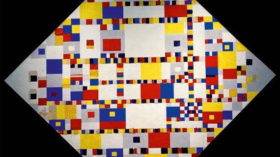 Piet Mondrian (1872 – 1944): Victory Boogie Woogie (1942/44).