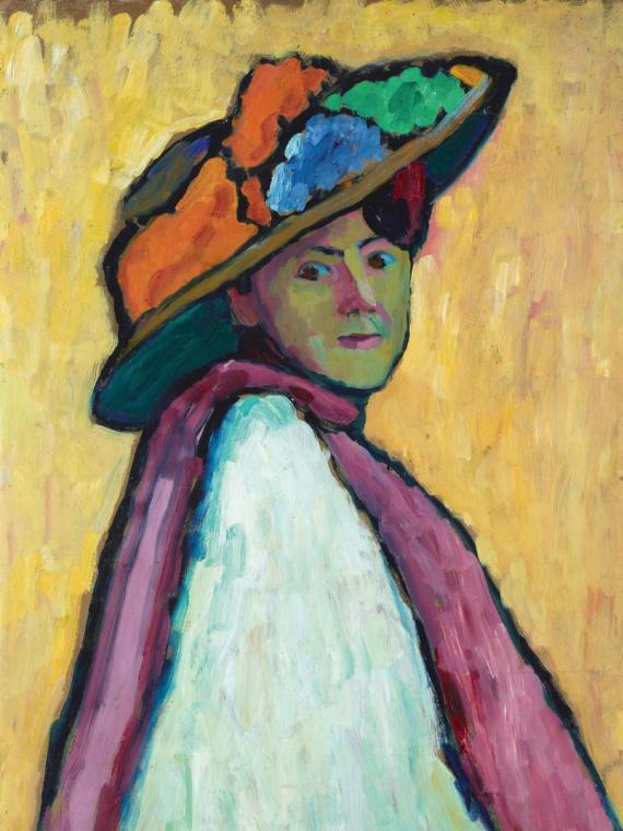 Gabriele Münter: „Bildnis Marianne von Werefkin“ (1909).