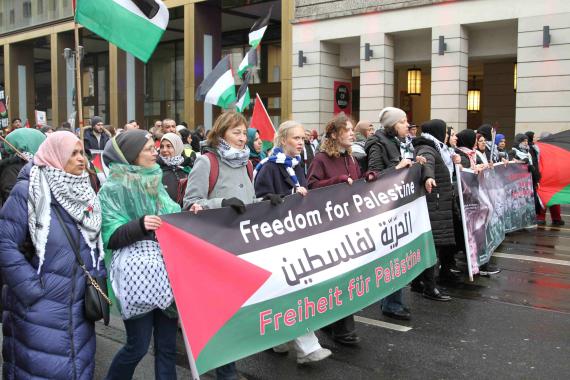 Pro-Palästina-Demonstration in Berlin am 3. Februar 2024