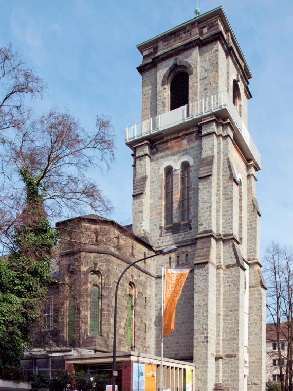 Evangelische Kirche Gemarke in Wuppertal/Barmen. Hier wurde am 31. Mai Mai 1934 die Barmer Theologische Erklärung verabschiedet.