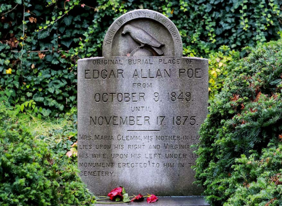 Der Grabstein von Edgar Allan Po