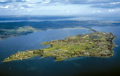Die Insel Reichenau ist die größte Insel im Bodensee. Foto: TI/Petek