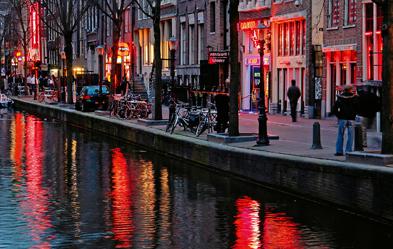 Das Rotlichtviertel in Amsterdam ist weltberühmt. Fotos: epd/ Alexander Stein