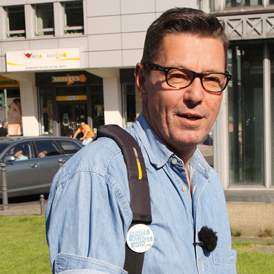 Carsten Voss ist Stadtführer. Er zeigt die Welt der Berliner Obdachlosen. Foto: Constanze Broelemann