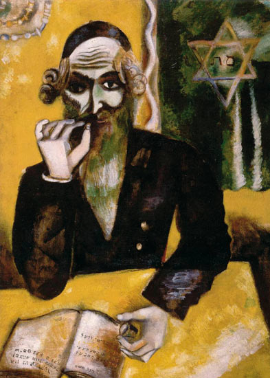 Marc Chagall:&quot;On dit. Der Rabbiner&quot;, 1912. (Foto: VG Bild-Kunst)