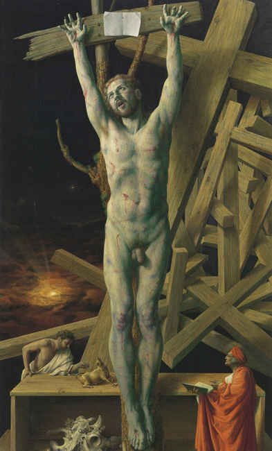 Schreiender Christus am Kreuz. Gemälde ohne Titel des Leipziger Künstlers Michael Triegel (geboren 1968). Foto: Michael Triegel