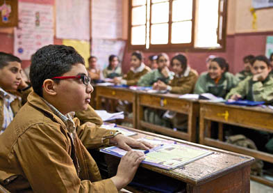 Koptische Schule in Kairo.