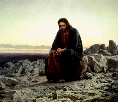 Iwan Nikoljewitsch Kramskoi: &quot;Christus in der Wüste&quot;, 1872. Foto: akg-images