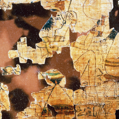 Haben es die Frauen in Jerusalem vielleicht von den Ägypterinnen gelernt? Papyrus, um 1200 v. Chr. Foto: akg-images/Werner Forman
