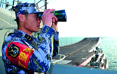 Ausdruck weltweiter Ambitionen: der chinesische Flugzeugträger Liaoning. Foto: Picture Alliance/Hu Kaibing/ColorChinaPhoto