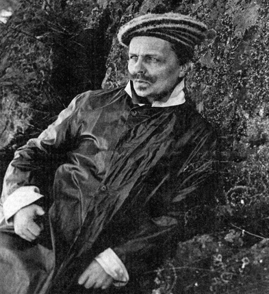 Foto-Selbstporträt von August Strindberg, 1891. Foto: Archiv