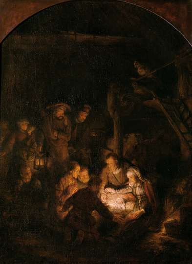 Rembrandt: „Anbetung der Hirten“, 1646. Foto: akg-images