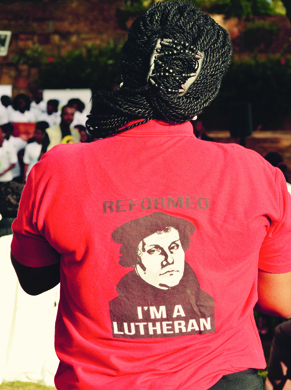 Teilnehmerin am „Assembly-Launch“ für die 12. Vollversammlung des LWB. Mit 50 Prozent Lutheranern ist Namibia eines der „lutherischsten“ Länder der Welt.