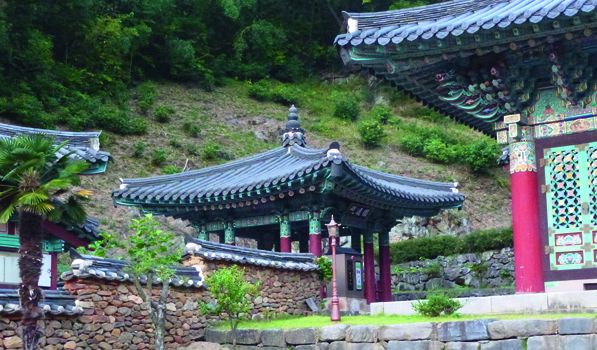 Buddhistische Klosteranlage bei Gwangju.